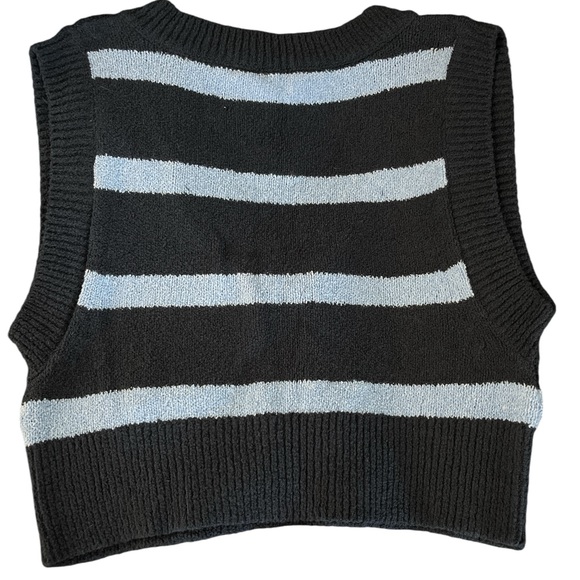 Free People Santa Monica Cropped Vest in Navy/Dusk Combo Size XS NWT - Picture 8 of 13